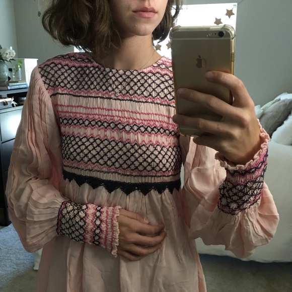 ❌ SOLD ❌ Embroidered Free People Dress - Picture 7 of 8